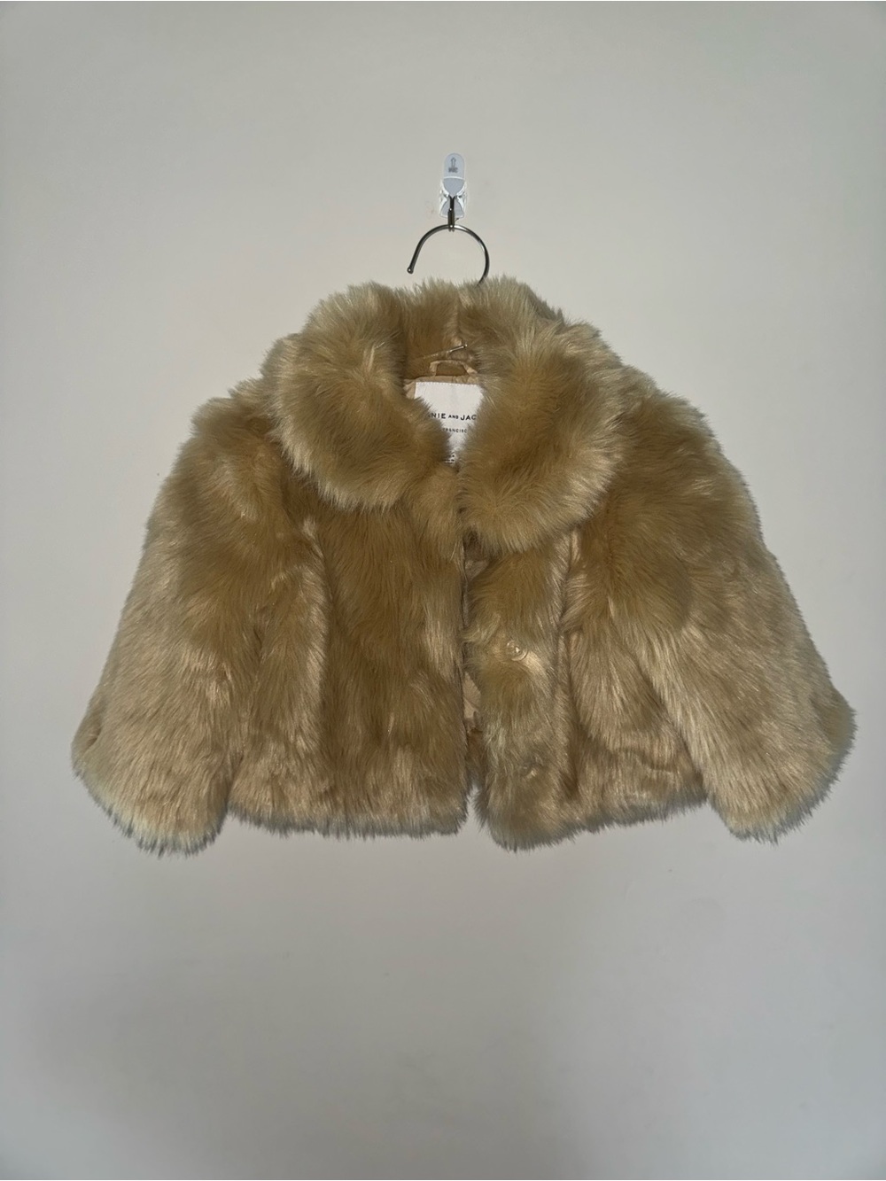 Light Brown Faux Fur Kids Jacket by Janie and Jack